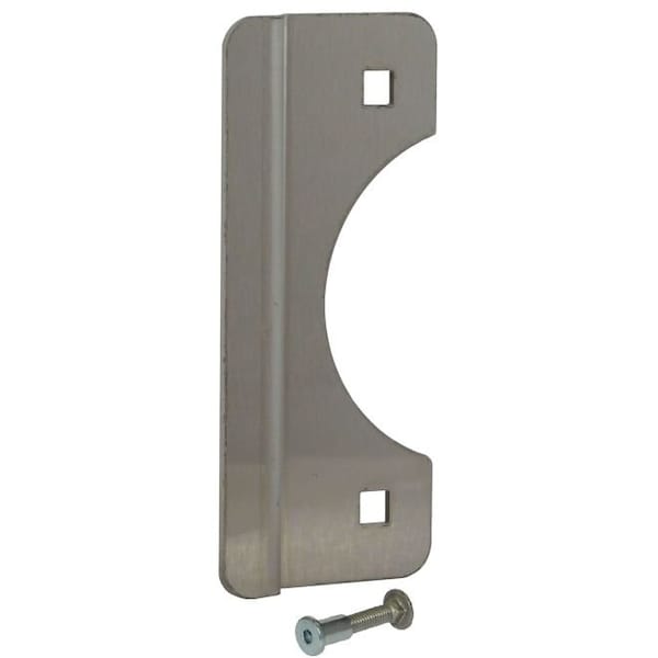 Don-Jo 2-5/8" x 6" Short Latch Protector for Outswing Doors with EBF Fasteners SLP106EBF630 - main